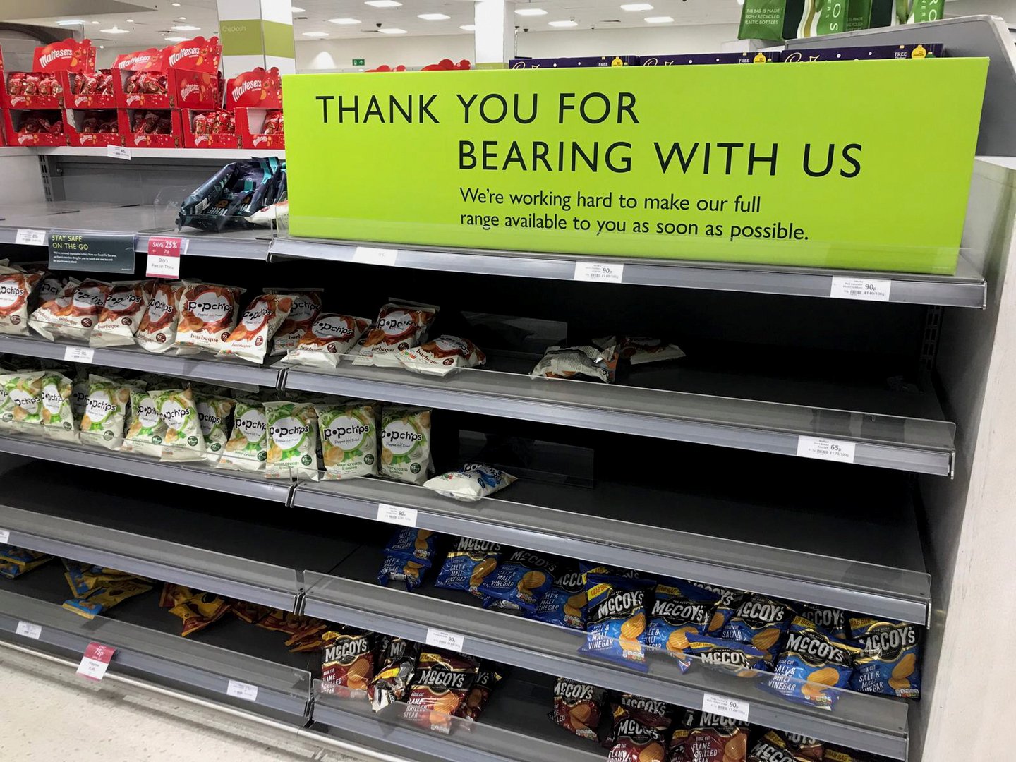 cover Crunch time in Britain as even beloved crisps in short supply