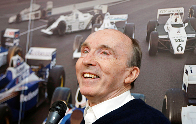 file photo: williams formula one team founder frank williams speaks during a party marking the team's 600th race at silverstone