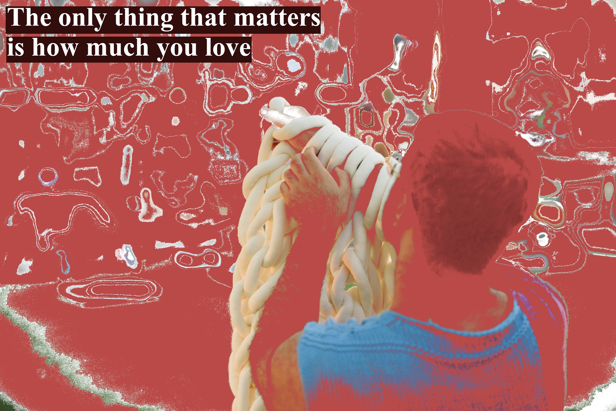 image Knitting, live typing, dance combine in performance on motherhood