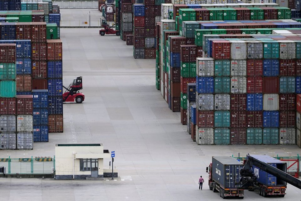 china exports containers shipping port freight trade logistics