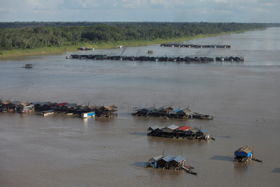 gold rush draws hundreds of dredging rafts on the madeira river in autazes