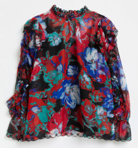fashion2 river island black floral blouse