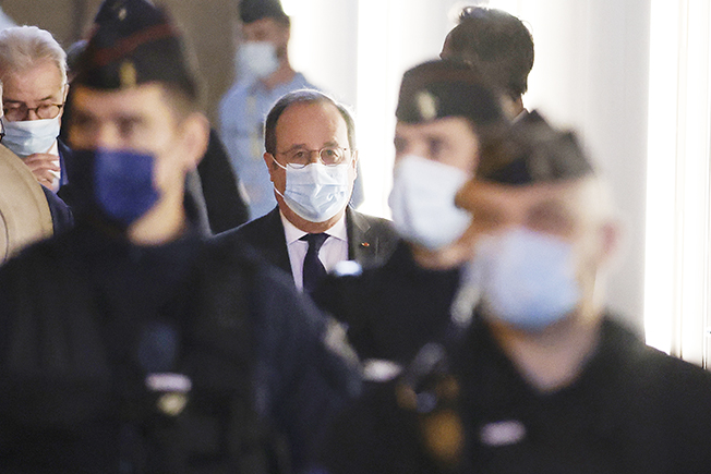 image France&#8217;s ex-president Hollande relives night of Paris attack during trial