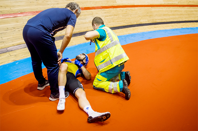 image Cavendush suffers collapsed lung and two broken ribs in crash