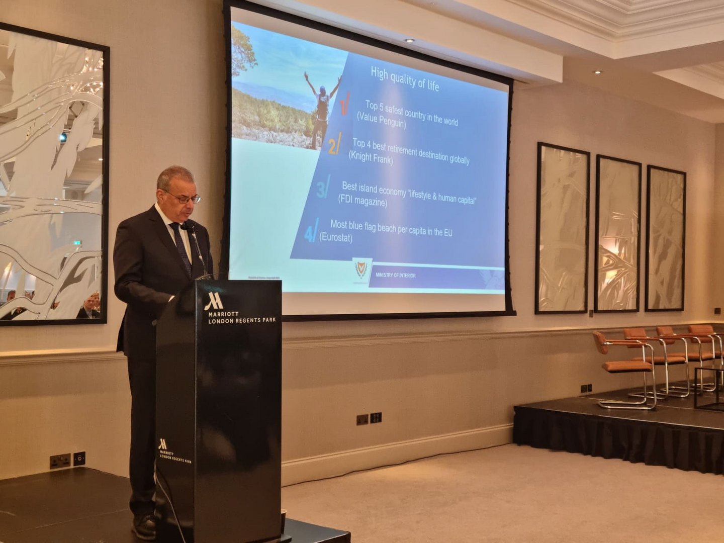image Nouris showcases Cyprus’ comparative advantages at London conference