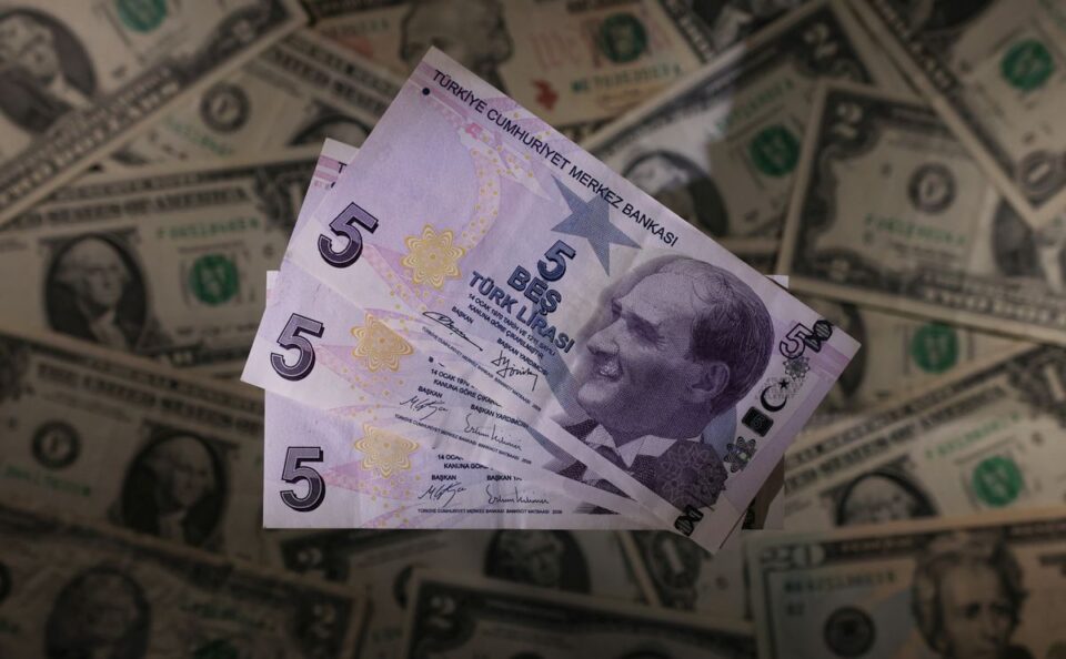 turkish lira reuters slide dollar turkey