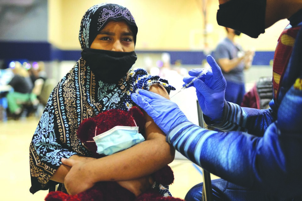 children age 5 11 receive vaccination against the coronavirus disease (covid 19)