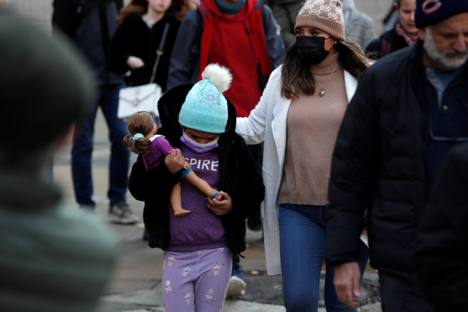 people wear protective masks after new york city mayor announced covid 19 vaccine mandates in new york
