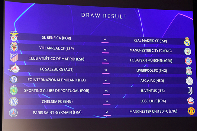 champions league round of 16 draw