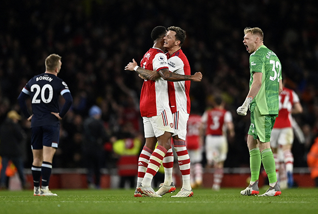 cover Arsenal into top four after sinking Hammers