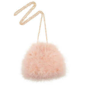 fashion3 river island pink feather shoulder bag