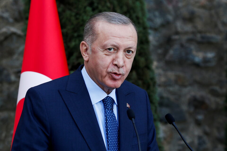 file photo: turkish president erdogan attends a news conference in istanbul