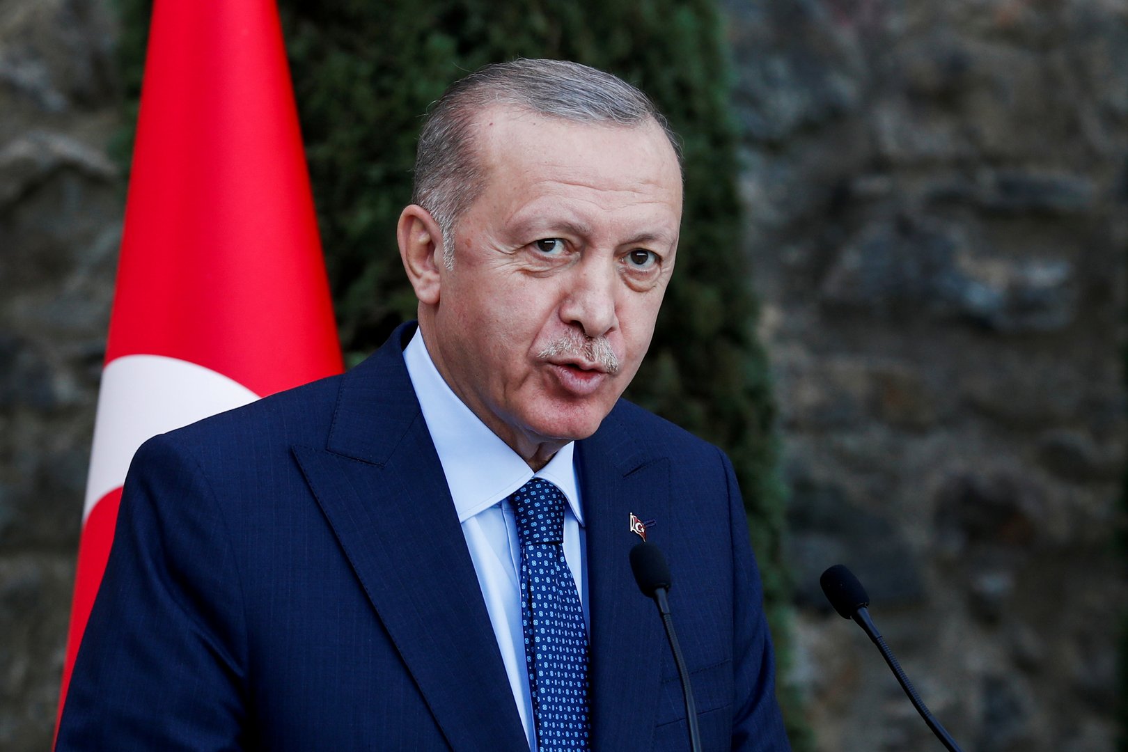 image Erdogan hints at creation of new military base in north