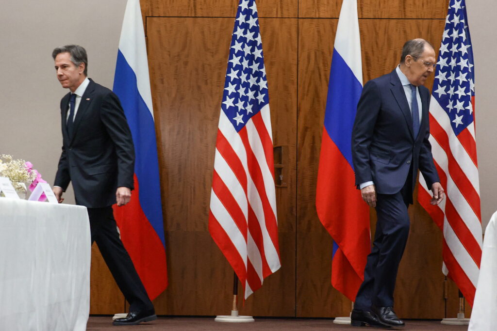 u.s. secretary of state blinken meets with russian foreign minister lavrov, in geneva