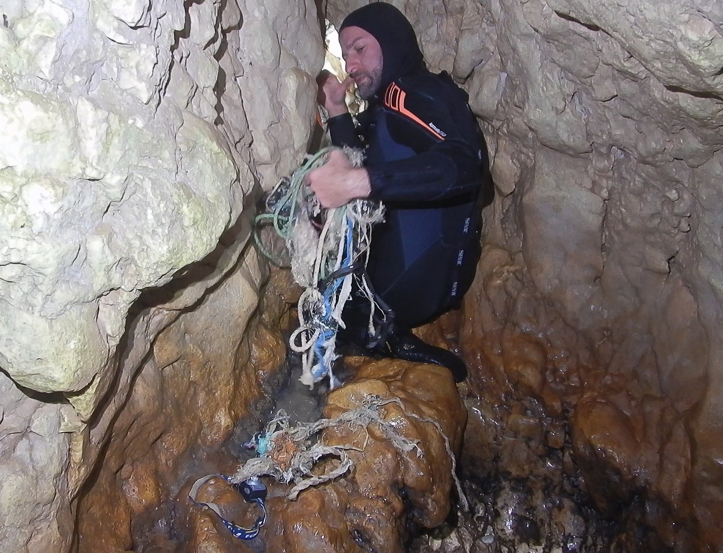 image ‘Ghost nets’ removed from sea caves in Napa to save seal pups