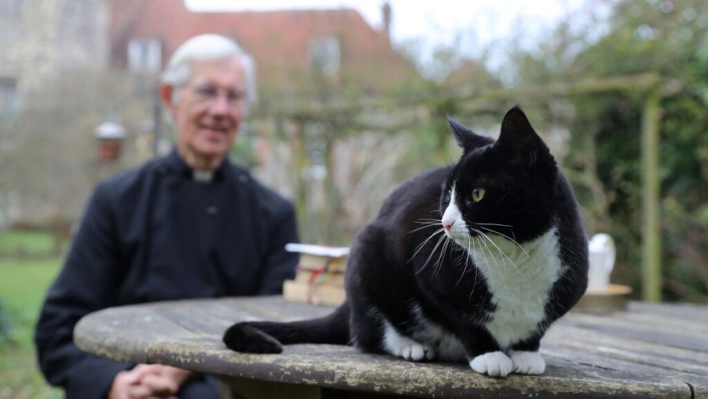 dean robert and one of his cats
