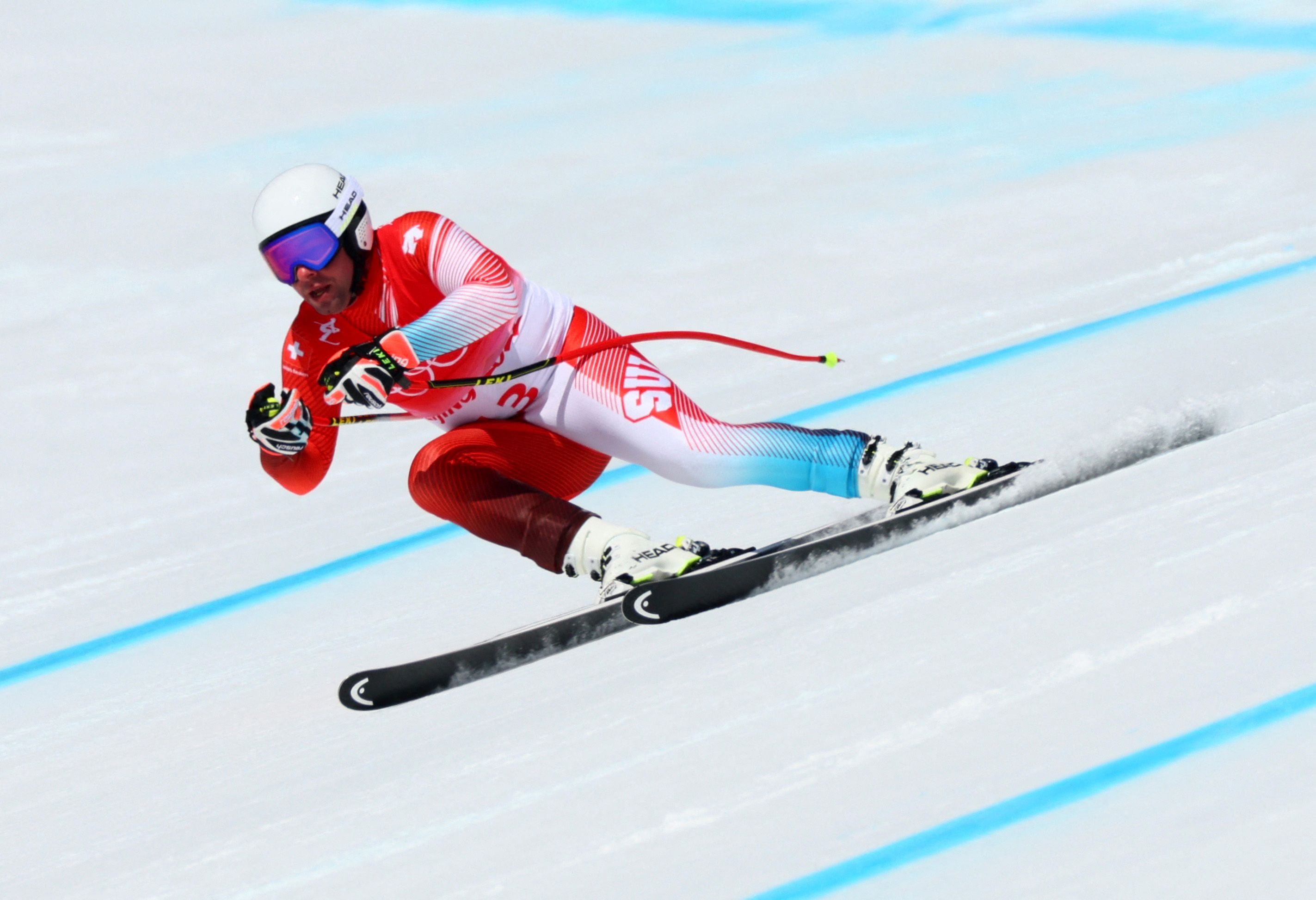 image Alpine skiing-Swiss Feuz wins downhill gold ahead of Frenchman Clarey