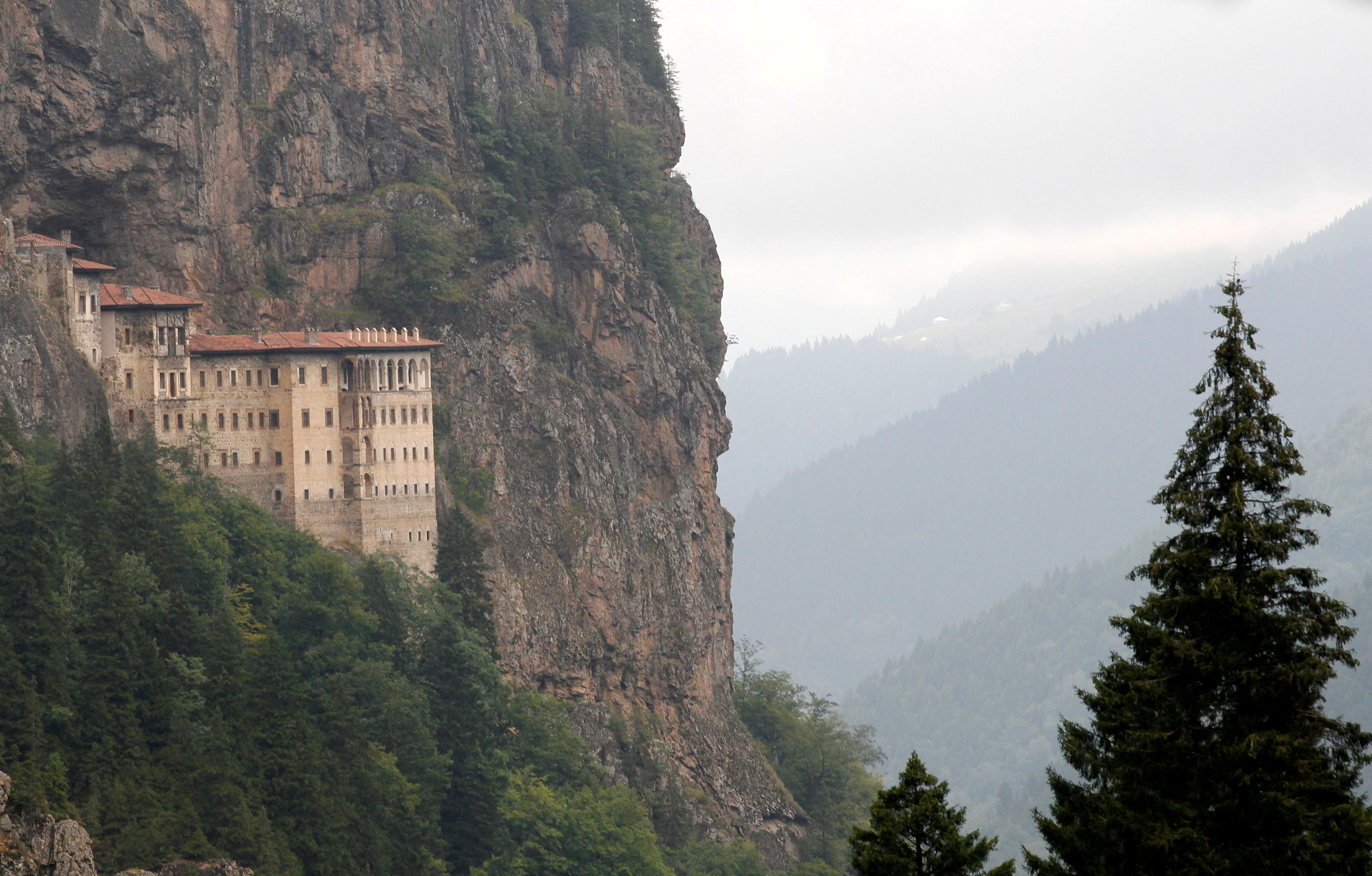 image Greece protests to Turkey over disco band at Sumela monastery