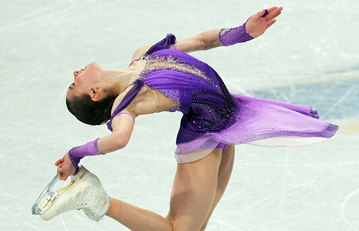 image Valieva dominates the ice despite doping scandal