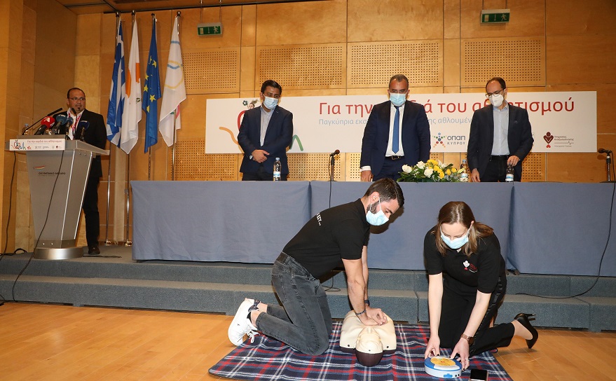 image OPAP Cyprus backs resuscitation training scheme for athletes