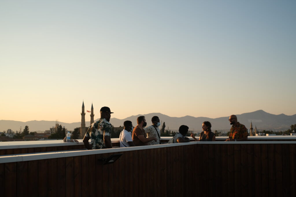 photo from the rooftop of nicosia townhall on the final event of the urban entrepreneurshio workshop in nicosia, july 2021