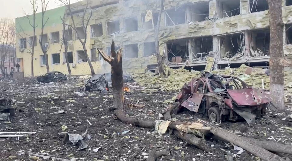 file photo: file photo: destruction of children's hospital as russia's invasion of ukraine continues, in mariupol
