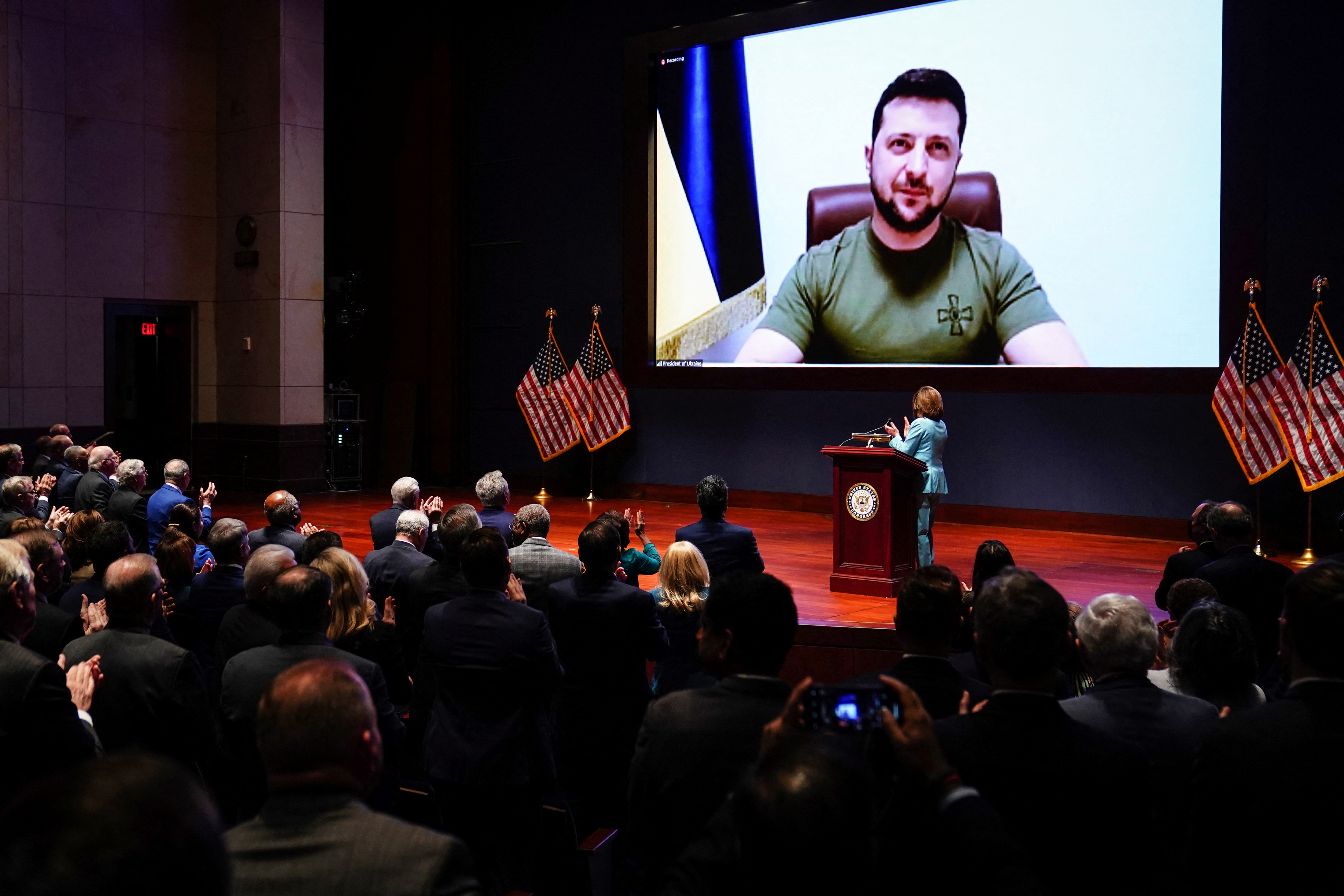 image Zelenskiy asks US Congress to &#8216;protect our sky&#8217; against Russia