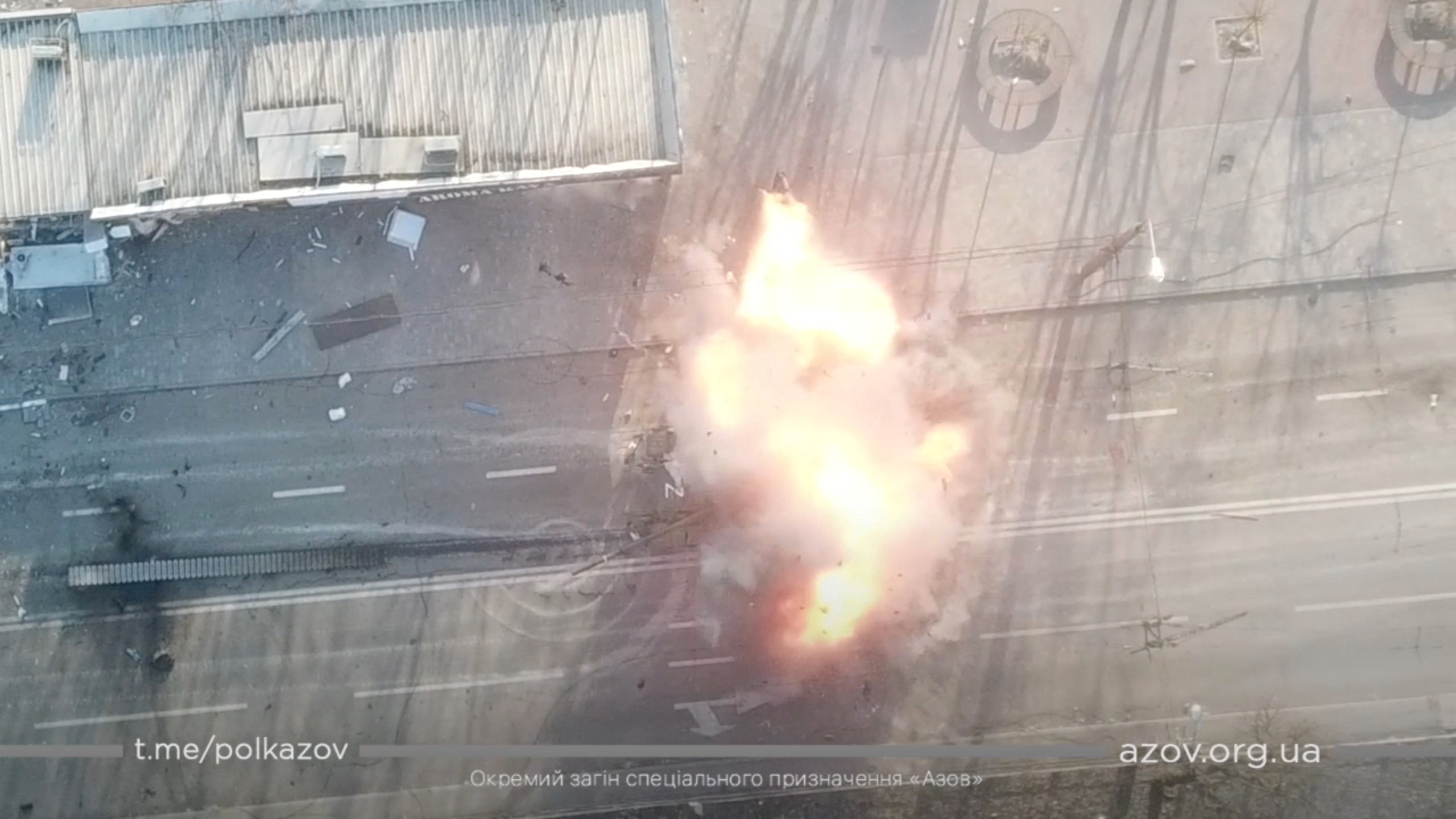 image Shells hit theatre sheltering Ukraine civilians, Biden calls Putin a war criminal