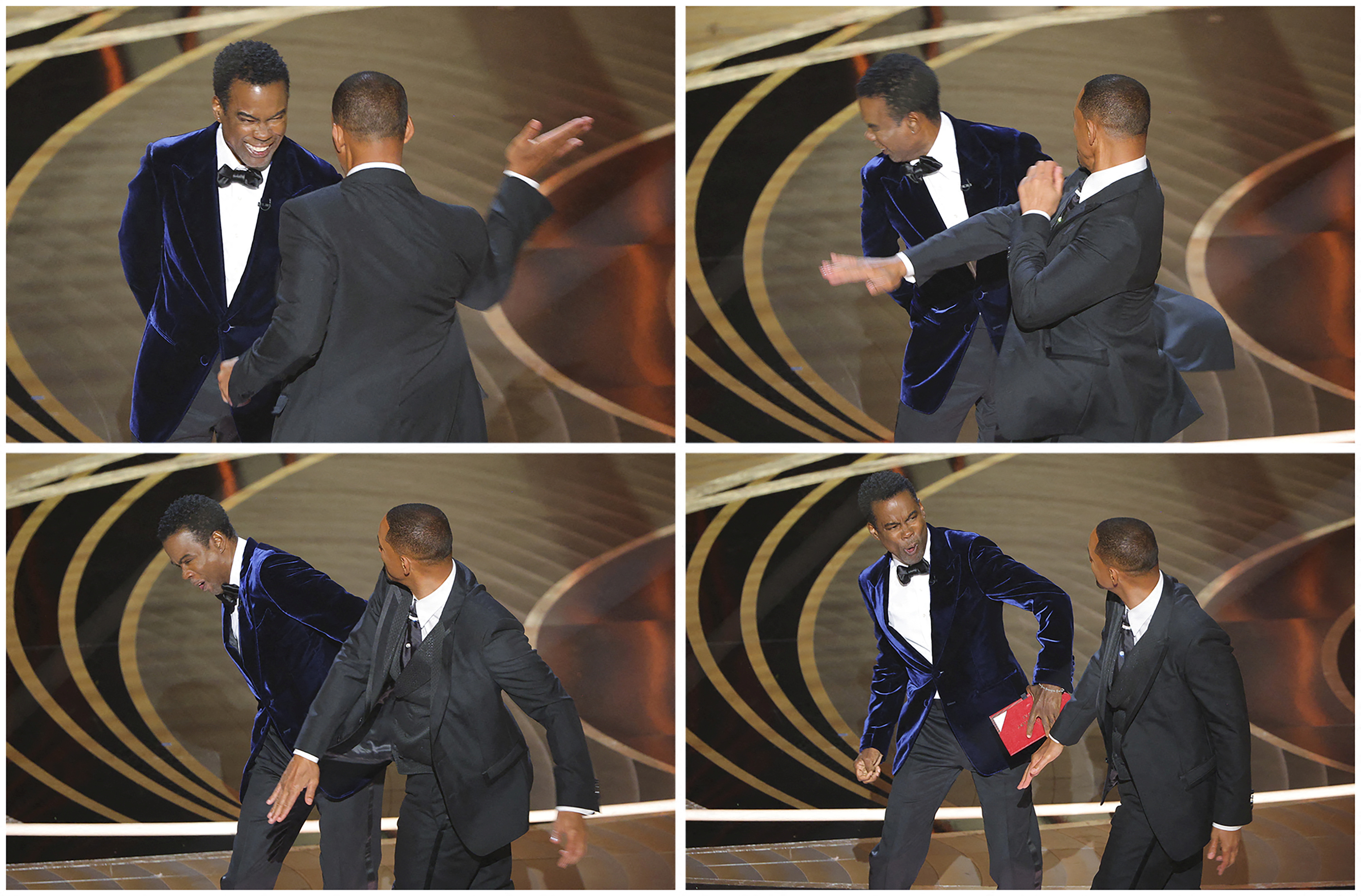 image Oscars: Will Smith punches presenter Chris Rock after wife joke