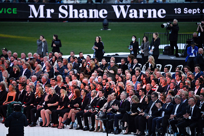 image Australia says goodbye to legend Warne at emotional memorial