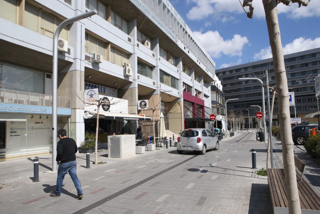 feature theo one side of the zena complex where the road leading to makarios avenue has been part of a major revamp (christos theodorides)