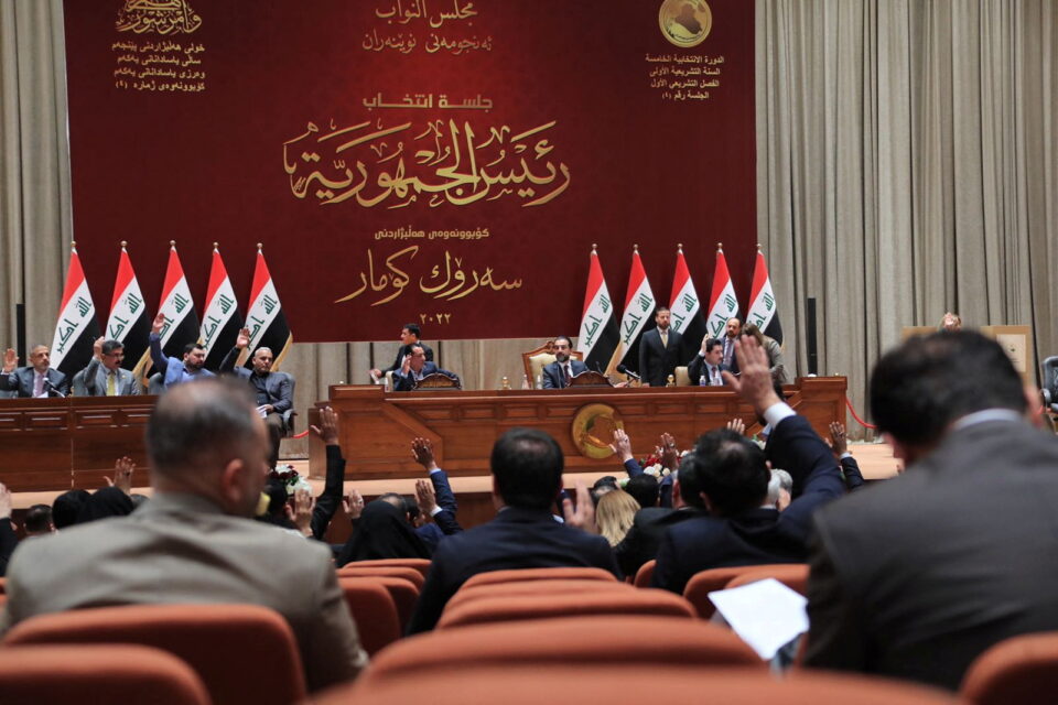 iraqi lawmakers attend a session of the iraqi parliament, in baghdad