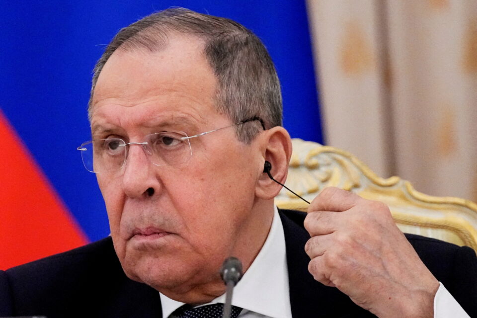 file photo: russian foreign minister sergei lavrov attends a news conference, in moscow