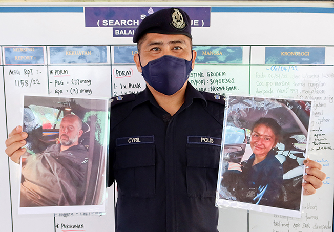 image British diver rescued off Malaysia says his son died at sea