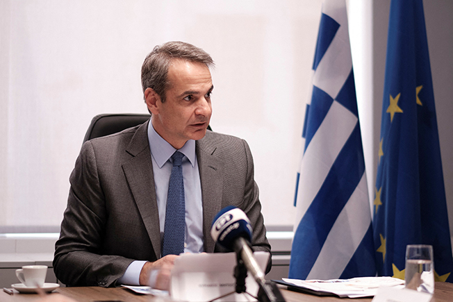 greek pm mitsotakis visits hellenic hydrocarbon resources management in athens