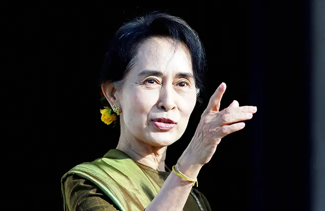image Myanmar authorities release rare images of Aung San Suu Kyi