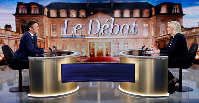 cover Macron, Le Pen clash in French election debate