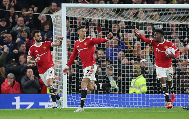 image Ronaldo on target as United draw 1-1 with Chelsea