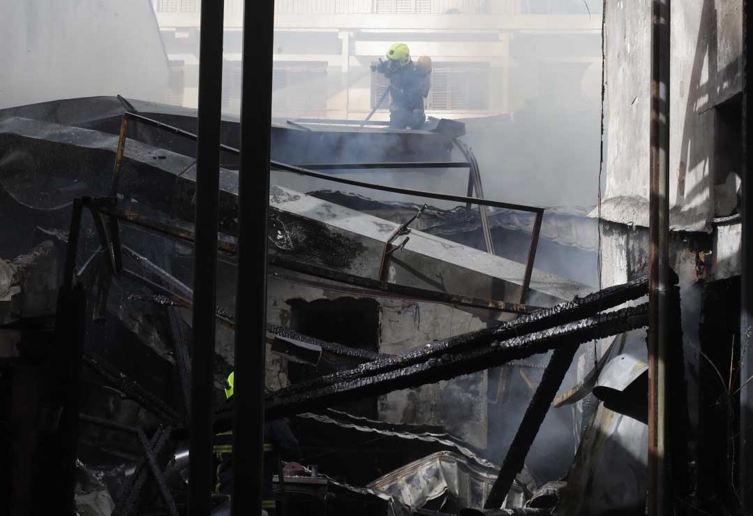 image Restaurant in Nicosia old town badly damaged in fire