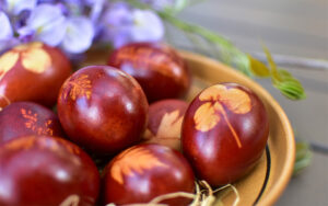 feature paul red eggs dyed with beetroot juice