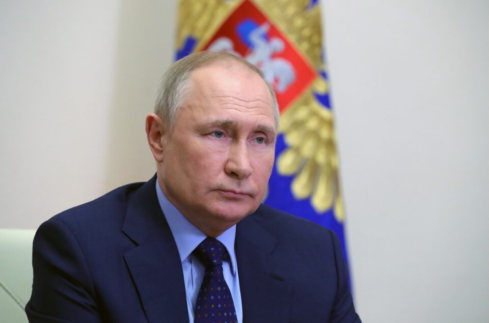 russian president vladimir putin at russian security council