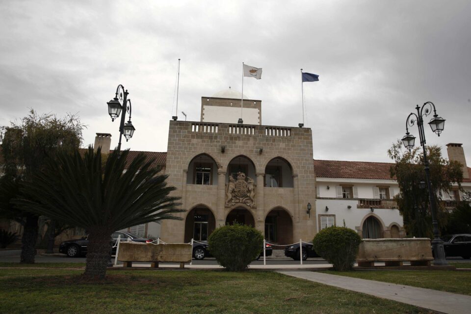 general view of the presidential palace in nicosia