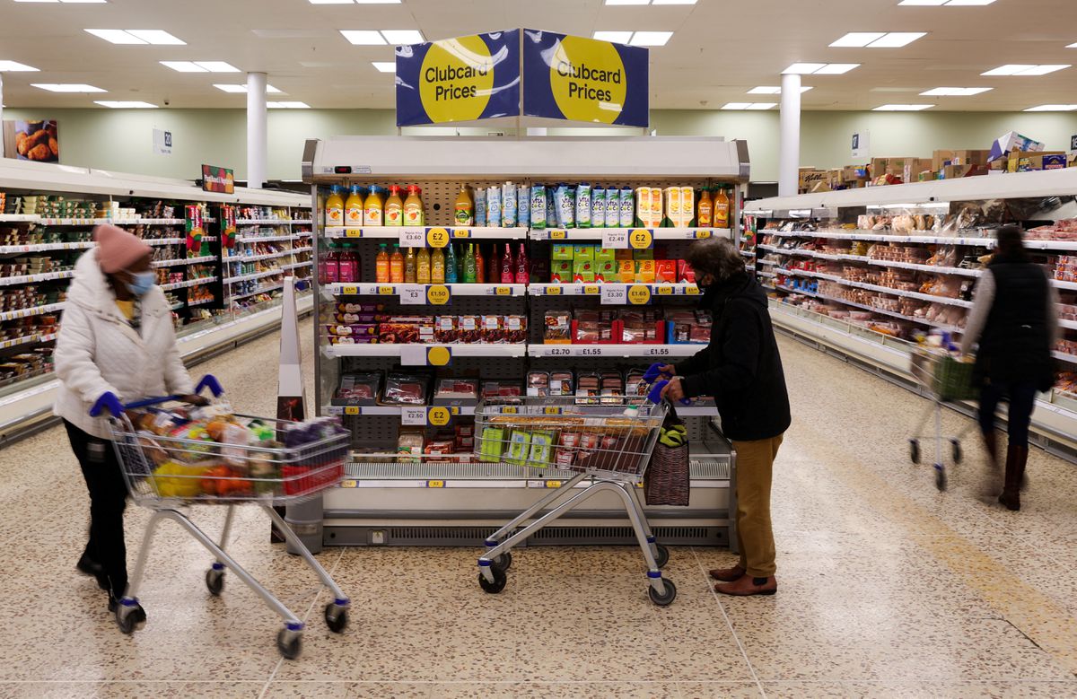 image UK grocery inflation in single digits for first time this year