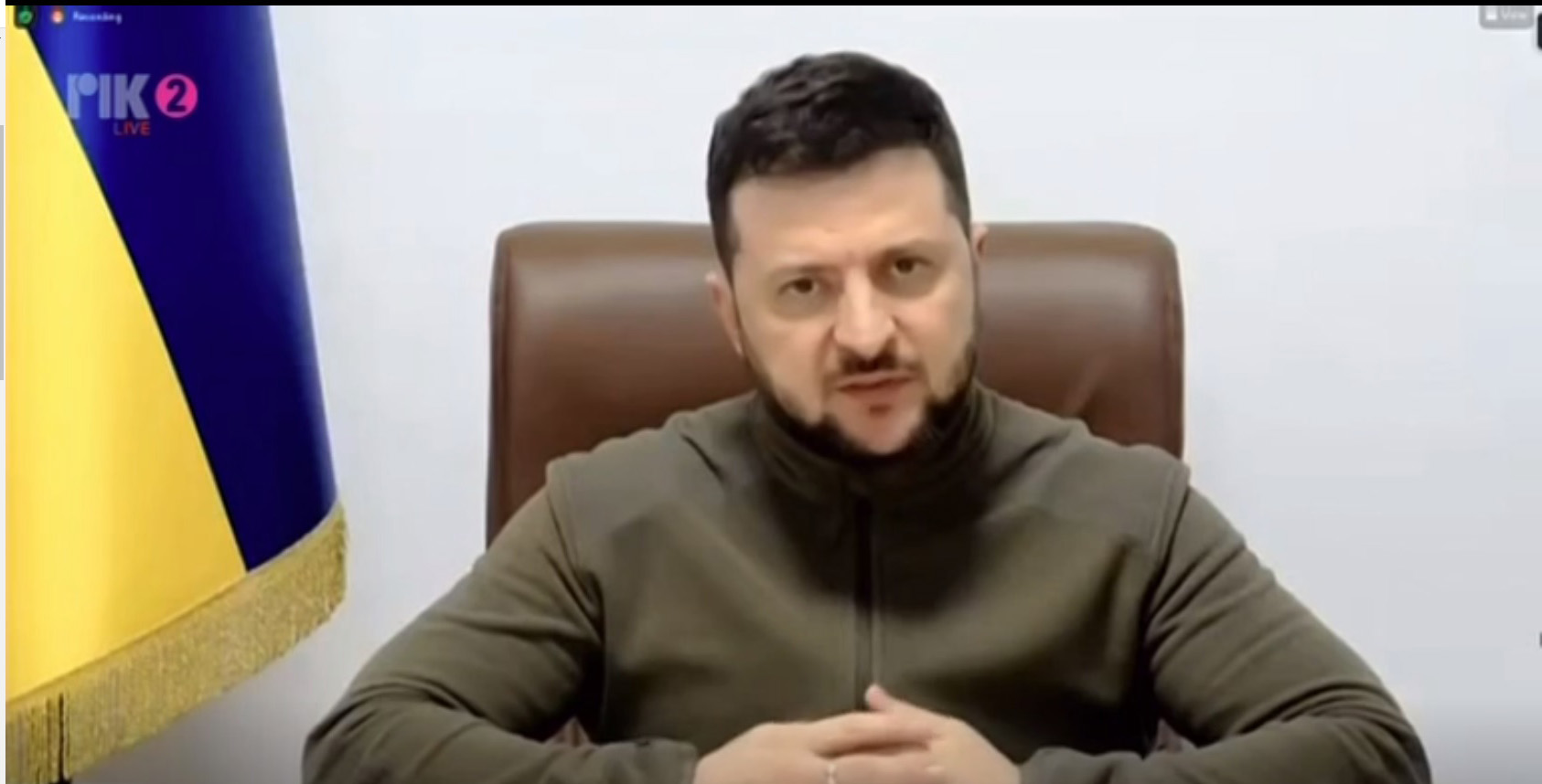 image Zelenskiy decries neutrality in sports at time of war