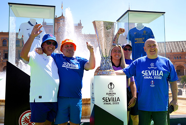 seville atmosphere eintracht frankfurt v rangers uefa europa league final
