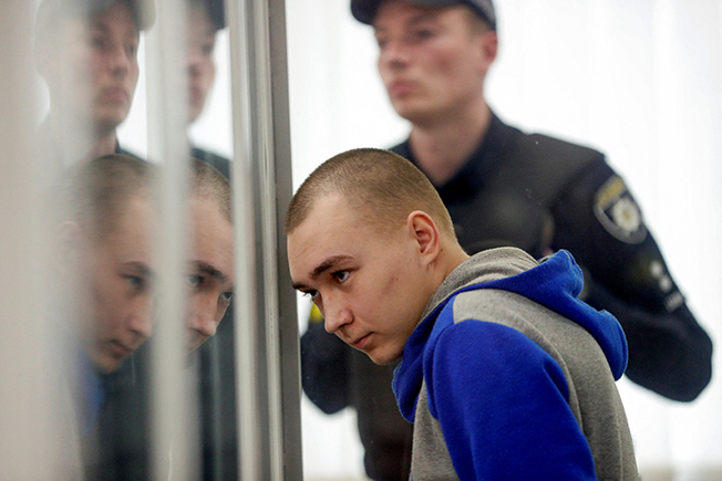 court hearing of russian soldier vadim shishimarin, in kyiv