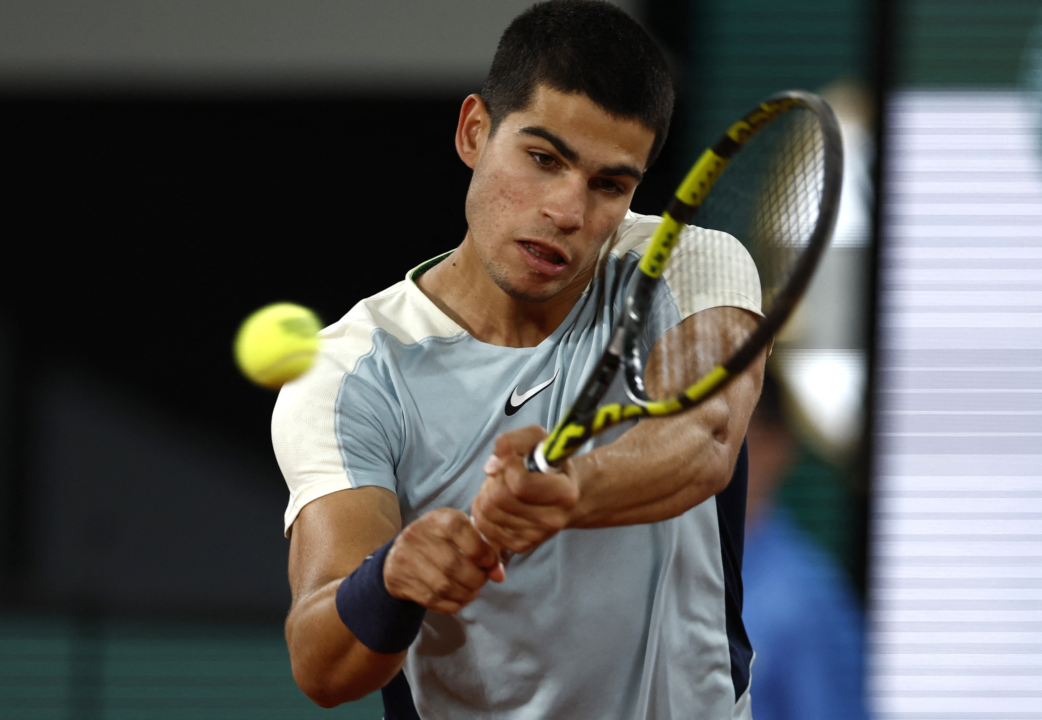 cover Rising star Alcaraz dazzles to reach last 16 in Paris (day 6 highlights)