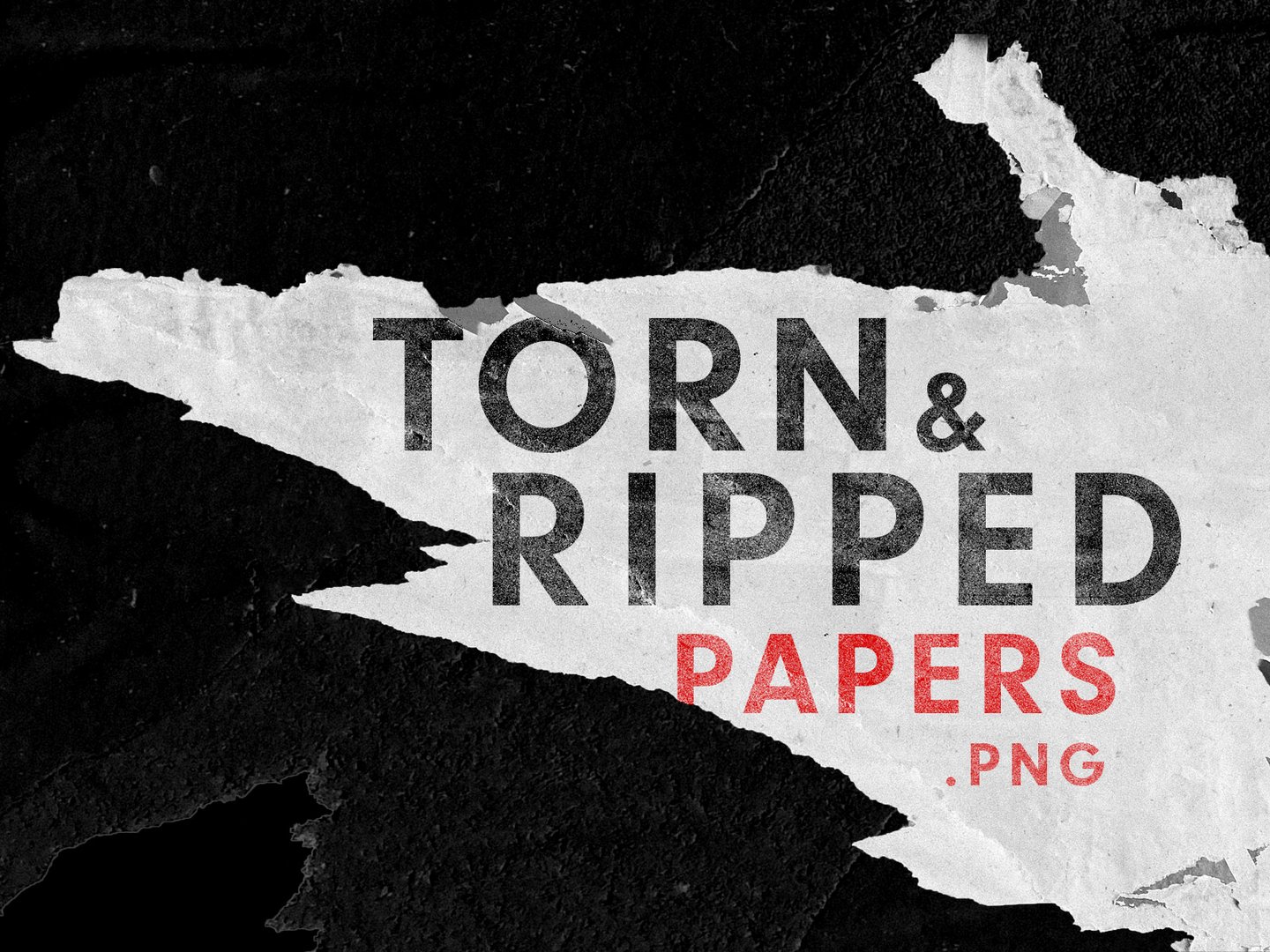 49. torn and ripped paper pieces designs