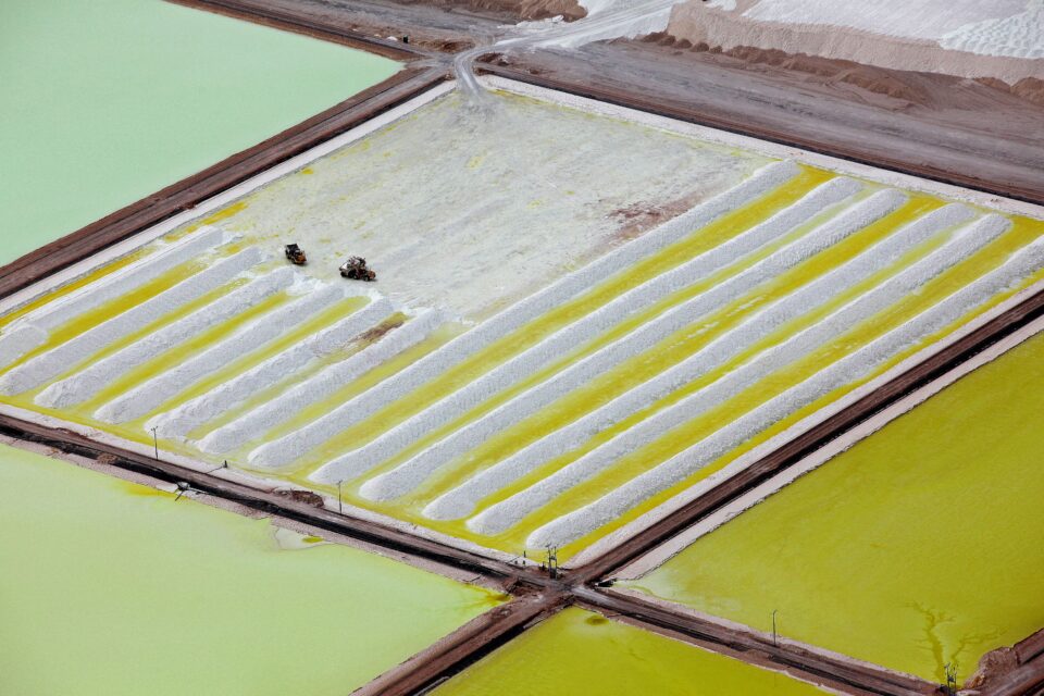 file photo: an aerial view of the soquimich lithium mine on the atacama salt flat in northern chile