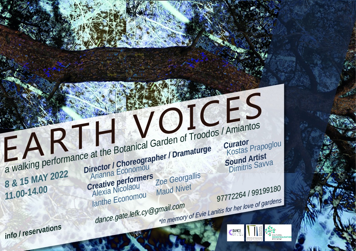 image Earth Voices: a walking performance at Troodos Botanical Gardens